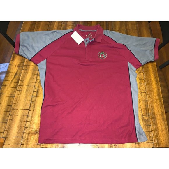 Fast Sustainable Products Other - Fast Sustainable Products FSP By HTT New Men Xl Polo Shirt Burgundy Gray